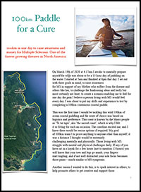 100km paddle for cure thb